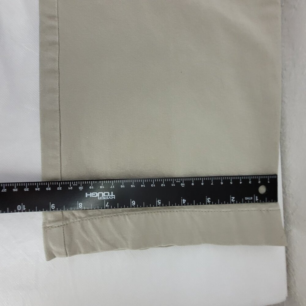 Eddie Bauer Pants Women's 12 TALL Khaki Tan Slightly Curvy Fit Cotton Twill - Picture 10 of 12